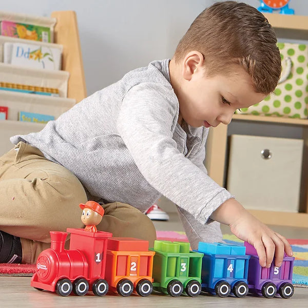 רכבת נוסעת "Choo Choo" - ספירה, מיון וצורות (21 חלקים)